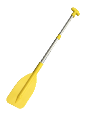 Canoe Raft Jet Ski Yellow Telescopic Aluminum Mini Oar Paddle